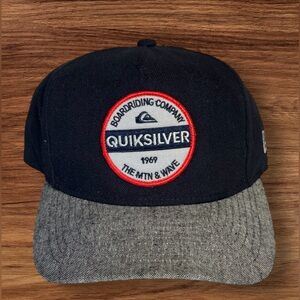 NWOT Vintage New Era Quicksilver Boarding Skate Cali Hat Cap Snapback.